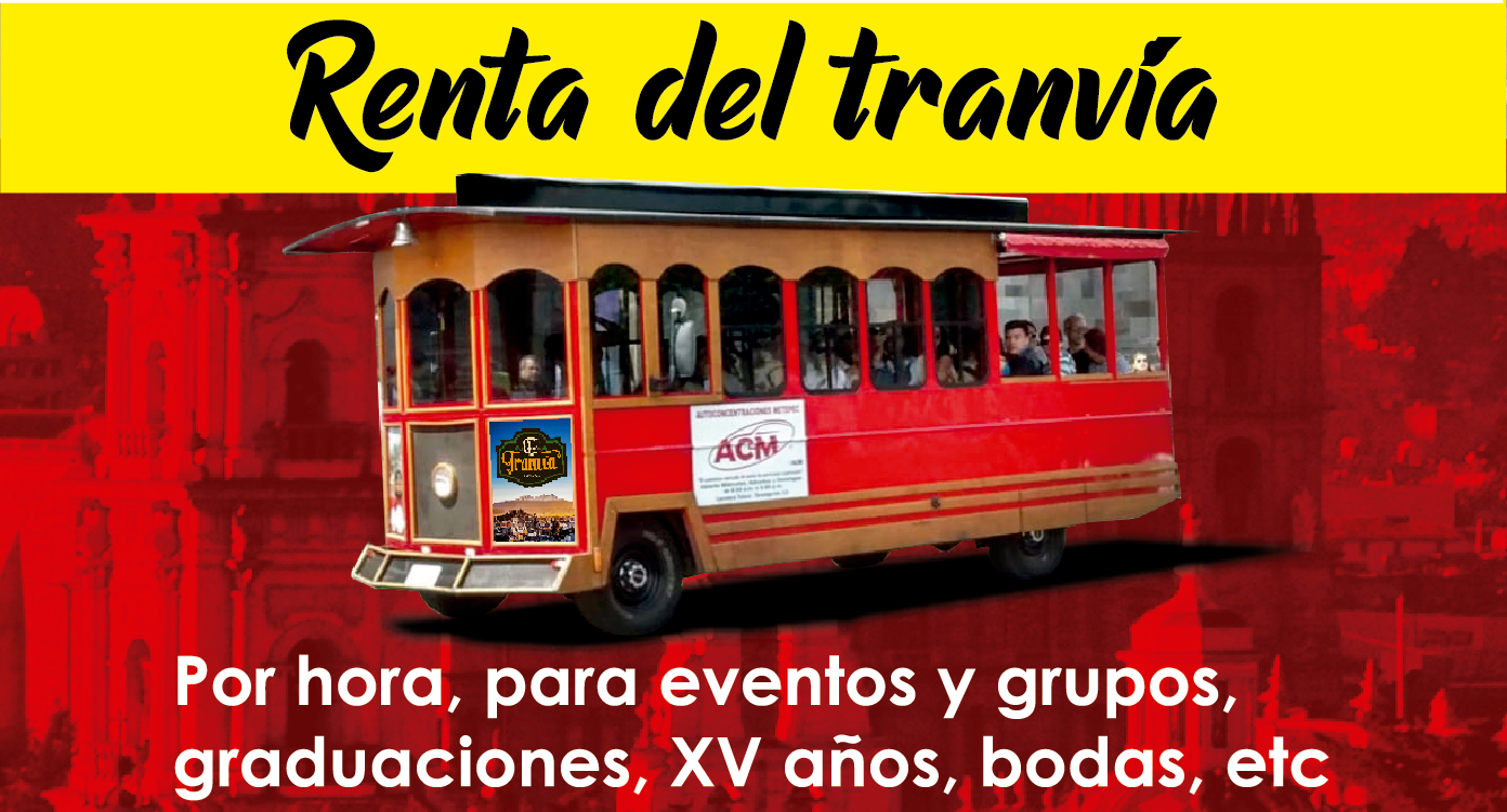 Renta del tranvia para eventos especiales